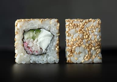 Philadelphia with Kani in Sesame Seeds