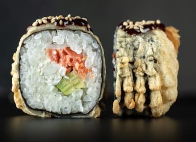 Hot Roll with Salmon