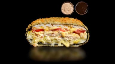 Sushi Burger with Chicken