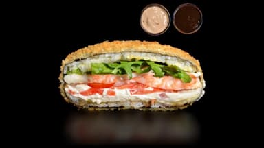 Sushi Burger with Shrimp