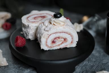 Meringue Roll Slice